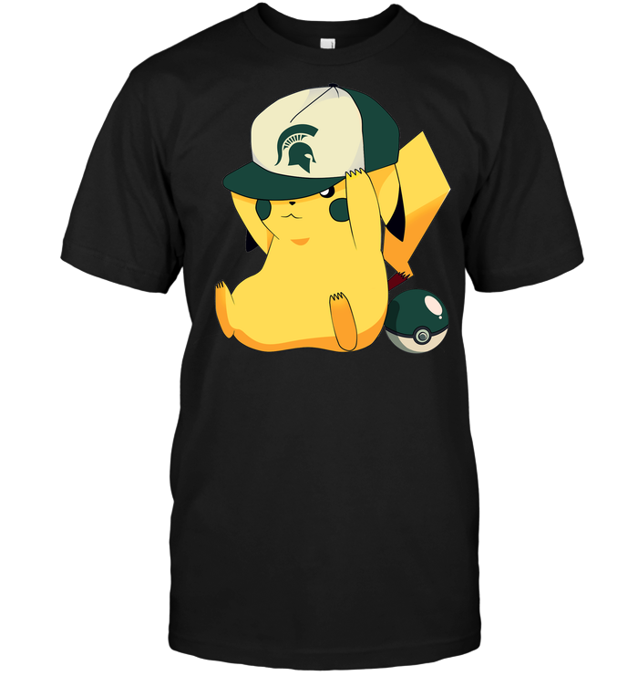Michigan State Spartans Pikachu Pokémon T-Shirt